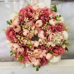 Édes otthon táblácskás ajtódísz.